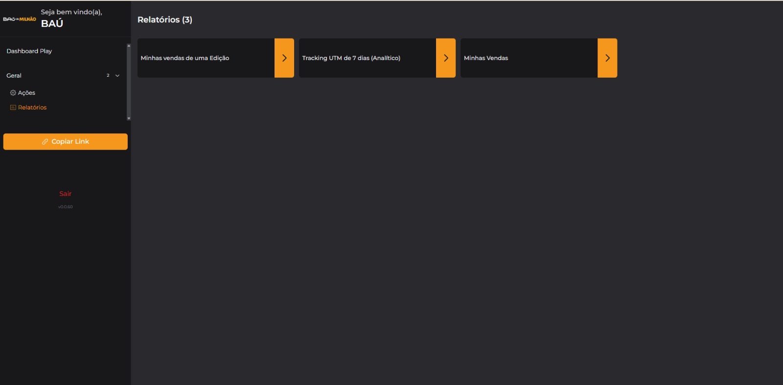 Dashboard do Afiliado